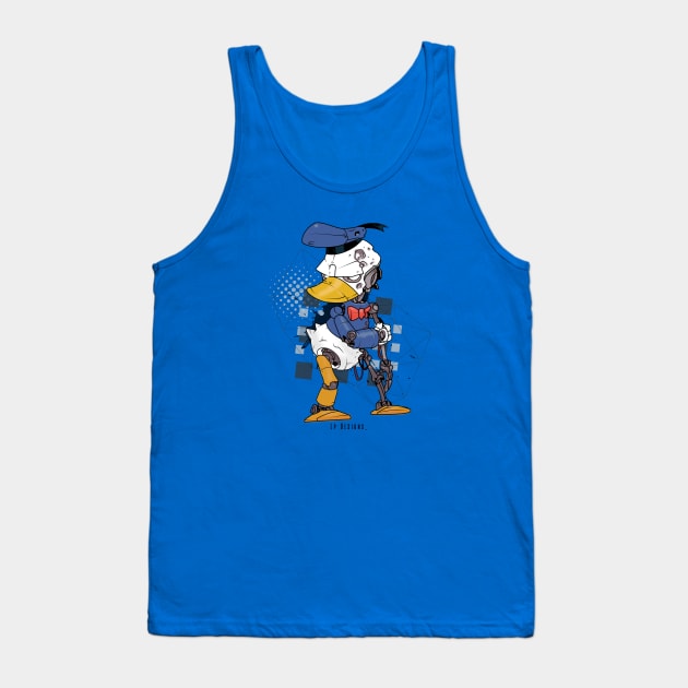 The Cyborg Duck Tank Top by LpDesigns_